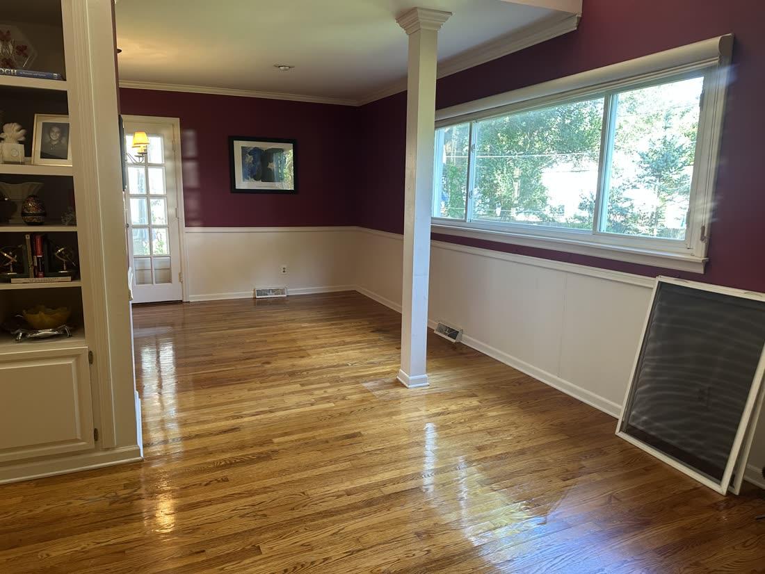 Tidy, dusted dining room